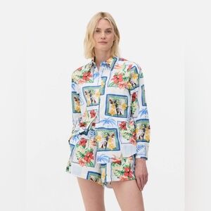 BNWT Primark Tropical Button Down Shirt Vacation